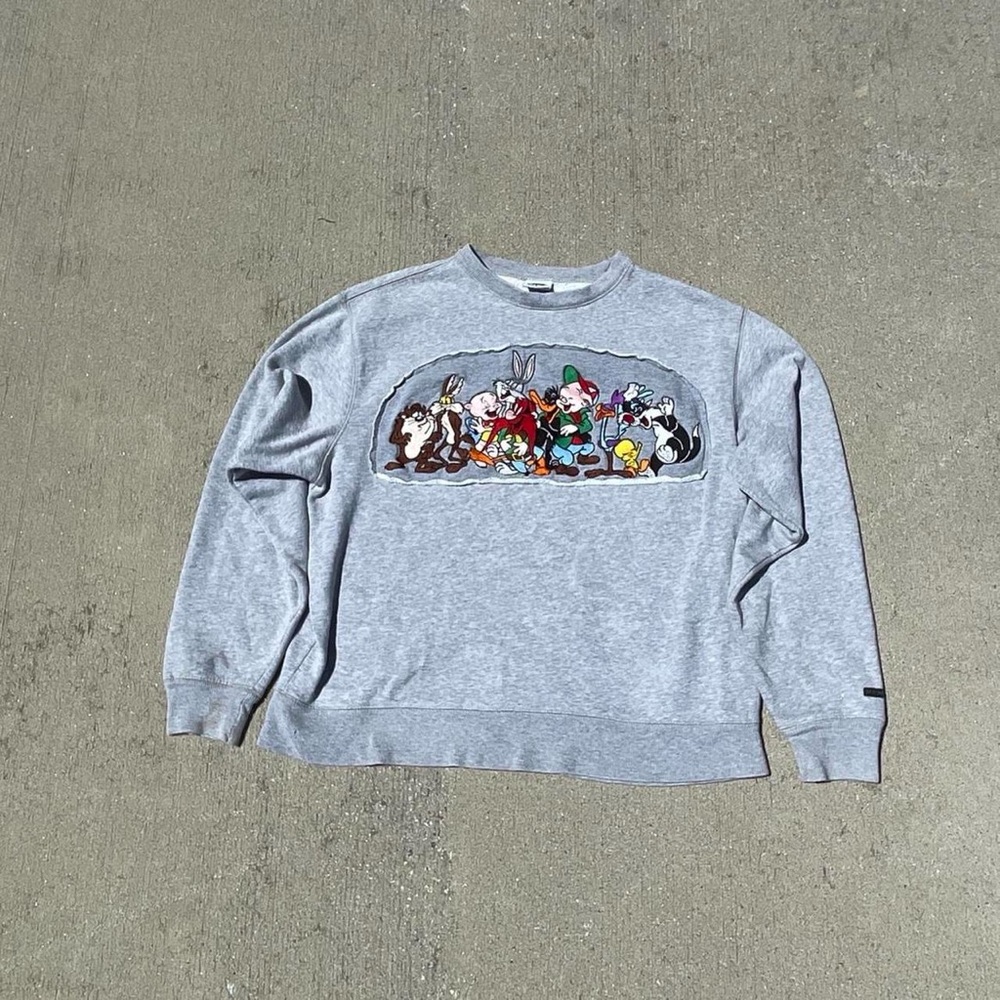 Gray vintage Old Navy looney tunes Sweater